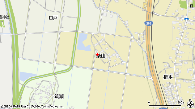〒308-0072 茨城県筑西市柴山の地図