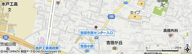 茨城県水戸市元吉田町1407周辺の地図