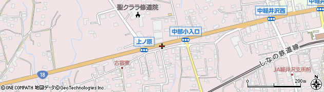 中部小通り入口周辺の地図
