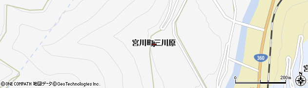 岐阜県飛騨市宮川町三川原周辺の地図