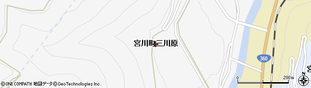 岐阜県飛騨市宮川町三川原周辺の地図