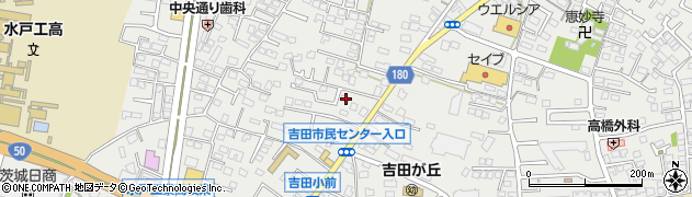茨城県水戸市元吉田町1404周辺の地図