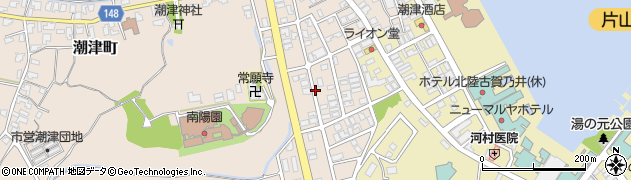 石川県加賀市潮津町（チ）周辺の地図