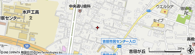 茨城県水戸市元吉田町1409周辺の地図