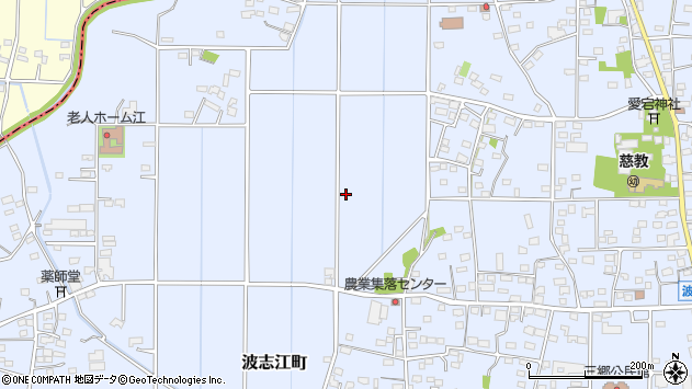 〒372-0001 群馬県伊勢崎市波志江町の地図