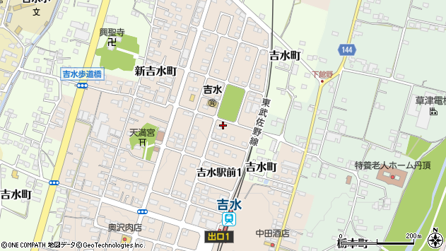 〒327-0315 栃木県佐野市吉水駅前の地図