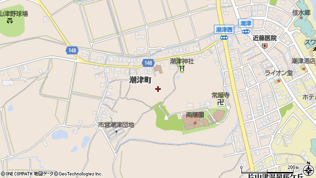 〒922-0411 石川県加賀市潮津町の地図