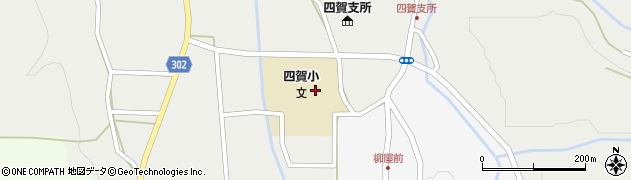 松本市　市役所学校給食課四賀学校給食センター周辺の地図