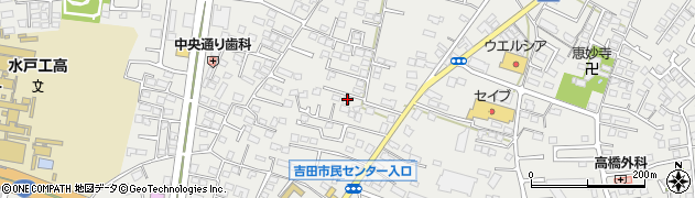 茨城県水戸市元吉田町1356周辺の地図