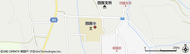松本市立四賀小学校周辺の地図