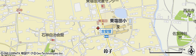 長野県上田市古安曽石神周辺の地図