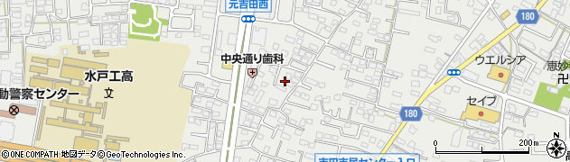 茨城県水戸市元吉田町1243周辺の地図