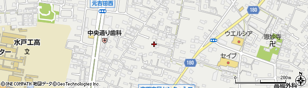 茨城県水戸市元吉田町1337周辺の地図
