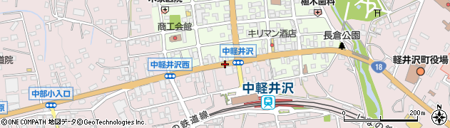 中軽井沢周辺の地図