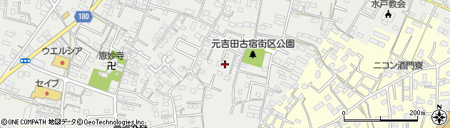 茨城県水戸市元吉田町2105周辺の地図