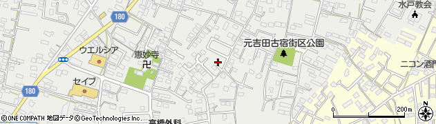 茨城県水戸市元吉田町2101周辺の地図
