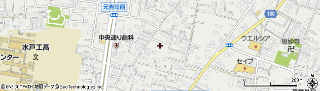 茨城県水戸市元吉田町1338周辺の地図