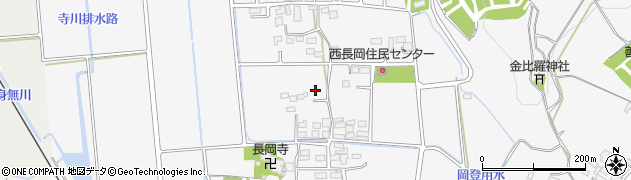 群馬県太田市西長岡町周辺の地図