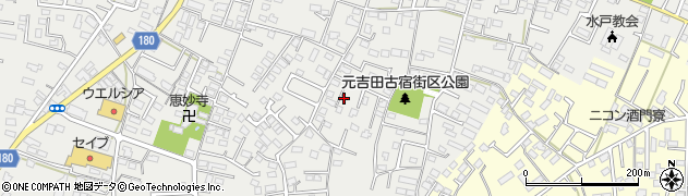 茨城県水戸市元吉田町2104周辺の地図