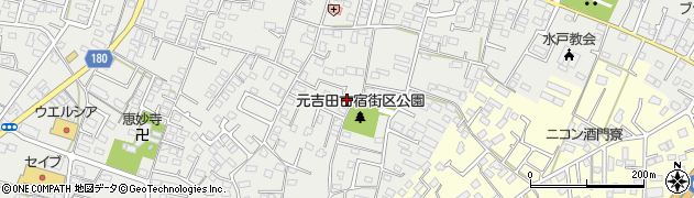 茨城県水戸市元吉田町2126周辺の地図