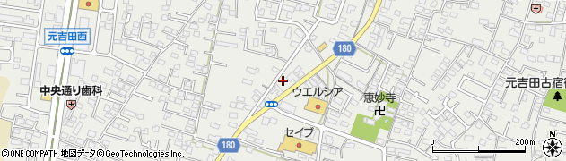 茨城県水戸市元吉田町1581周辺の地図
