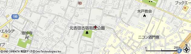 茨城県水戸市元吉田町2123周辺の地図