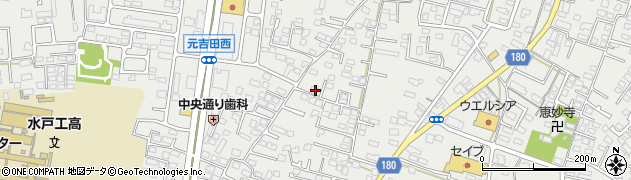 茨城県水戸市元吉田町1347周辺の地図