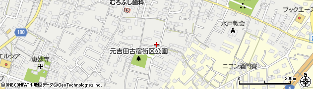 茨城県水戸市元吉田町2121周辺の地図