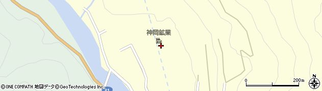 神岡鉱業株式会社　管理部・診療所周辺の地図