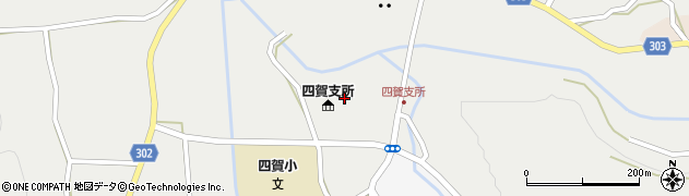 松本市　四賀次世代育成クラブ福寿草周辺の地図