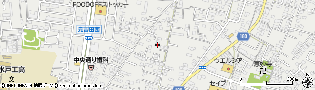 茨城県水戸市元吉田町1360周辺の地図