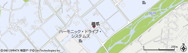 長野県安曇野市穂高有明（橋爪）周辺の地図