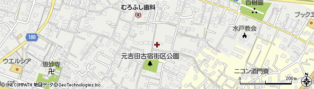 茨城県水戸市元吉田町2122周辺の地図