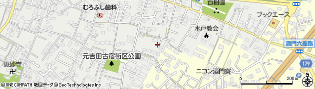 茨城県水戸市元吉田町2117周辺の地図