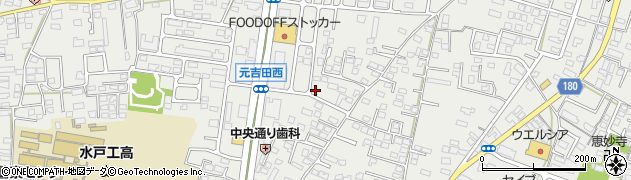 茨城県水戸市元吉田町1194周辺の地図