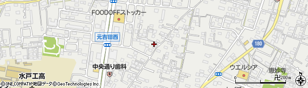 茨城県水戸市元吉田町1192周辺の地図