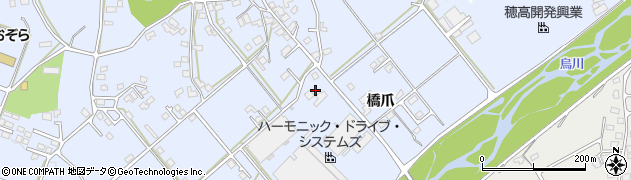長野県安曇野市穂高有明橋爪5077周辺の地図