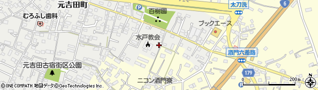 茨城県水戸市元吉田町2621周辺の地図