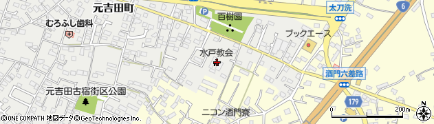 茨城県水戸市元吉田町2158周辺の地図