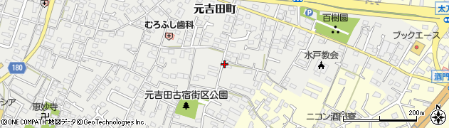 茨城県水戸市元吉田町2120周辺の地図