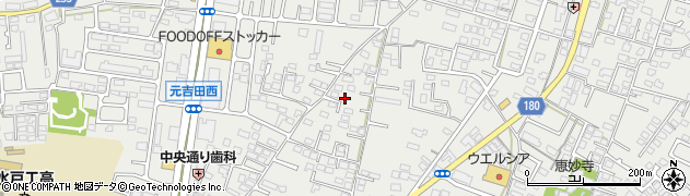 茨城県水戸市元吉田町1364周辺の地図