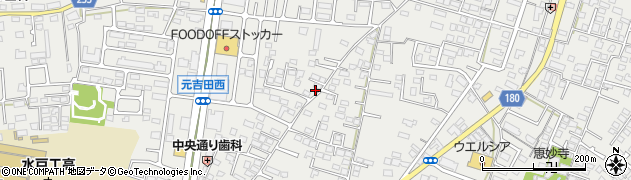 茨城県水戸市元吉田町1190周辺の地図