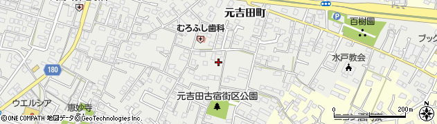 茨城県水戸市元吉田町2137周辺の地図