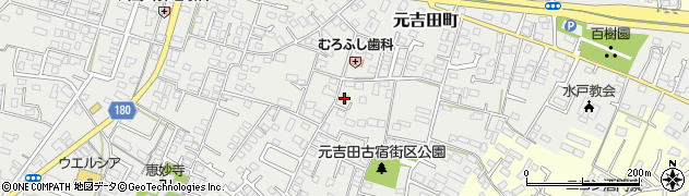 茨城県水戸市元吉田町2132周辺の地図