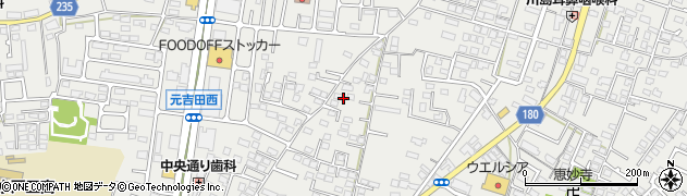 茨城県水戸市元吉田町周辺の地図