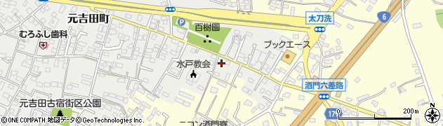 茨城県水戸市元吉田町2622周辺の地図