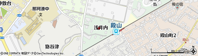 茨城県ひたちなか市浅井内周辺の地図