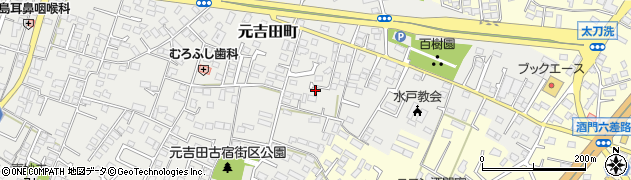 茨城県水戸市元吉田町2147周辺の地図