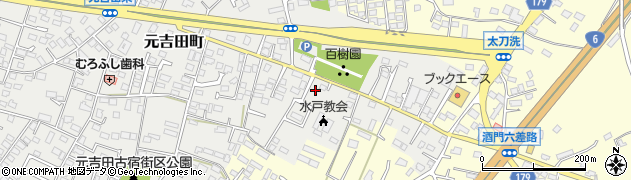 茨城県水戸市元吉田町2161周辺の地図