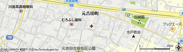 茨城県水戸市元吉田町2180周辺の地図